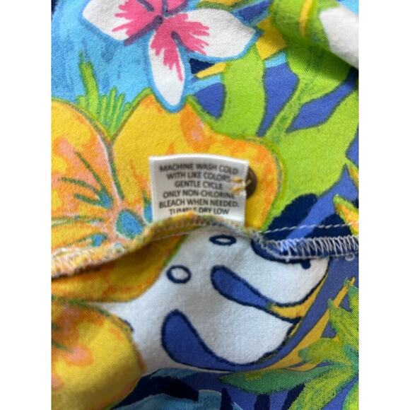 Juniper + Lime Womens Floral Tropical Sleeveless Top Size L Rayon - Picture 6 of 8